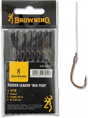 Browning Feeder Big Fish brazowy 0.22mm 60cm 10lbs 8