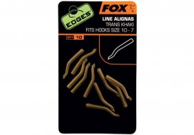 Fox Edges Line Aligner Hook Size 10-7 trans khaki