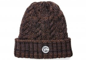 Fox Chunk Camo Heavy Knit Bobble Hat