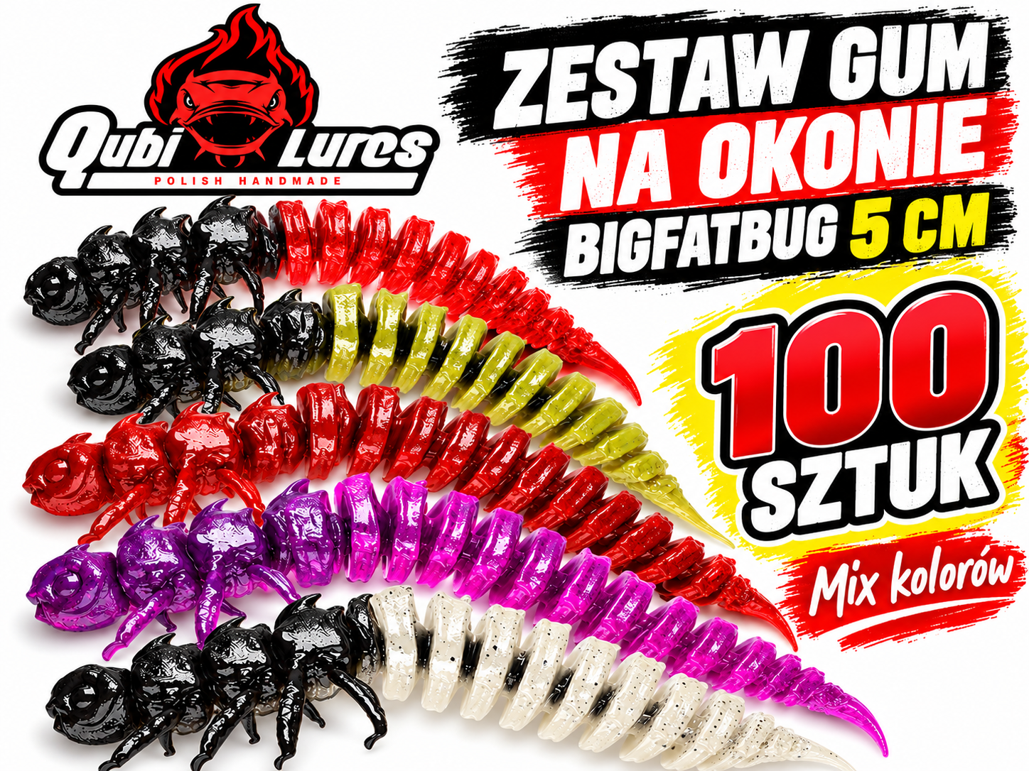Zestaw przynęt na okonie i pstrągi - BigFatBug
