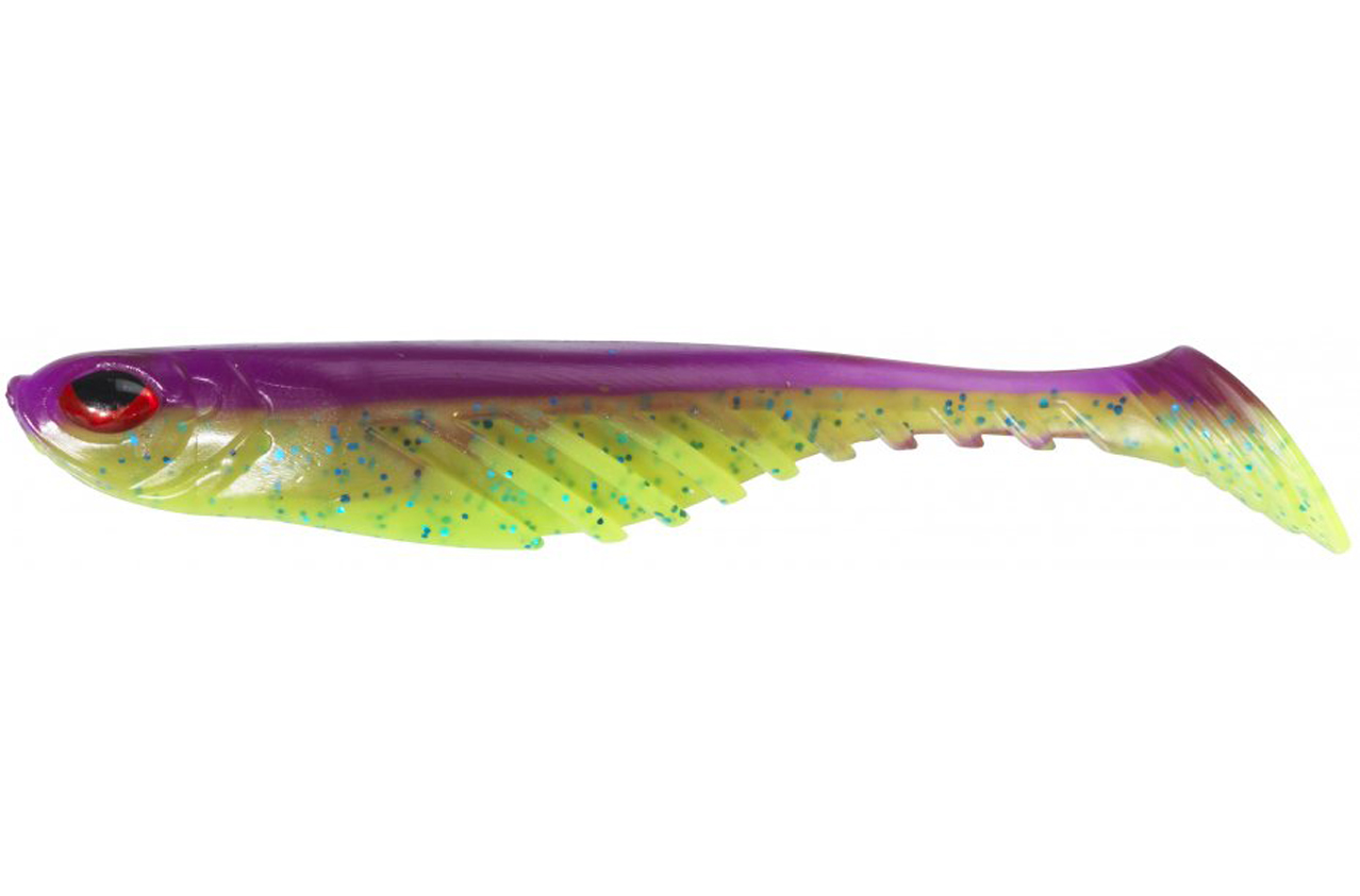 Berkley Powerbait Ripple Shad 9cm Purple Chartreuse