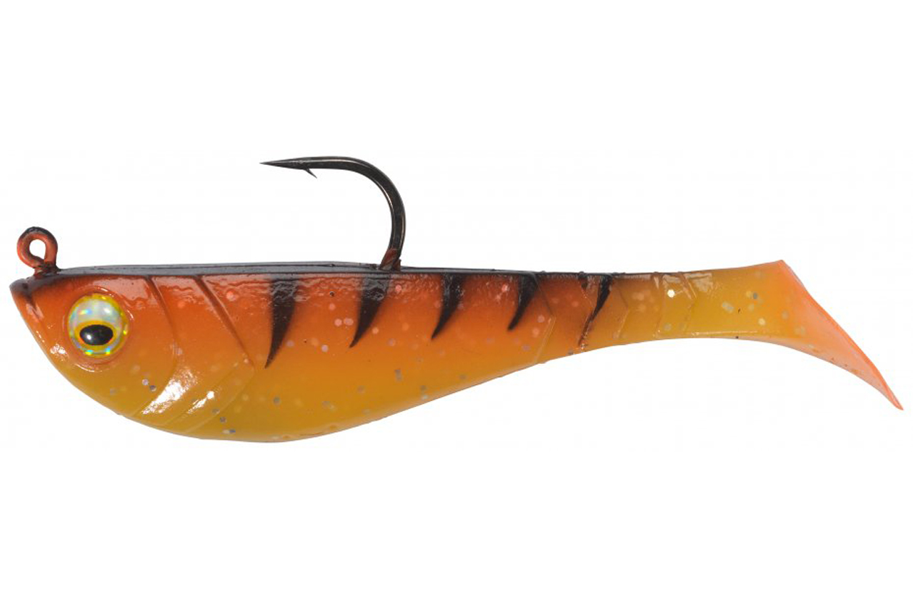 Berkley Pwb Prerigged Pulse Shad 8cm Orange Blk