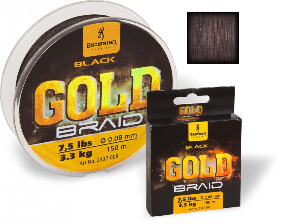 Browning Black Magic Gold 0.10mm 150m czarna