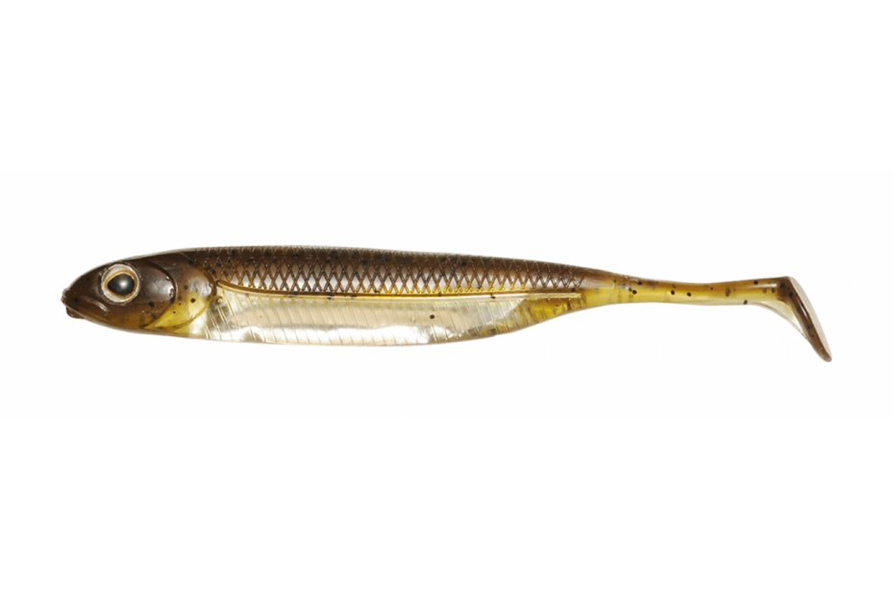 Fisharrow Flash-J Shad 2" Green Pumpkin/Silver #01