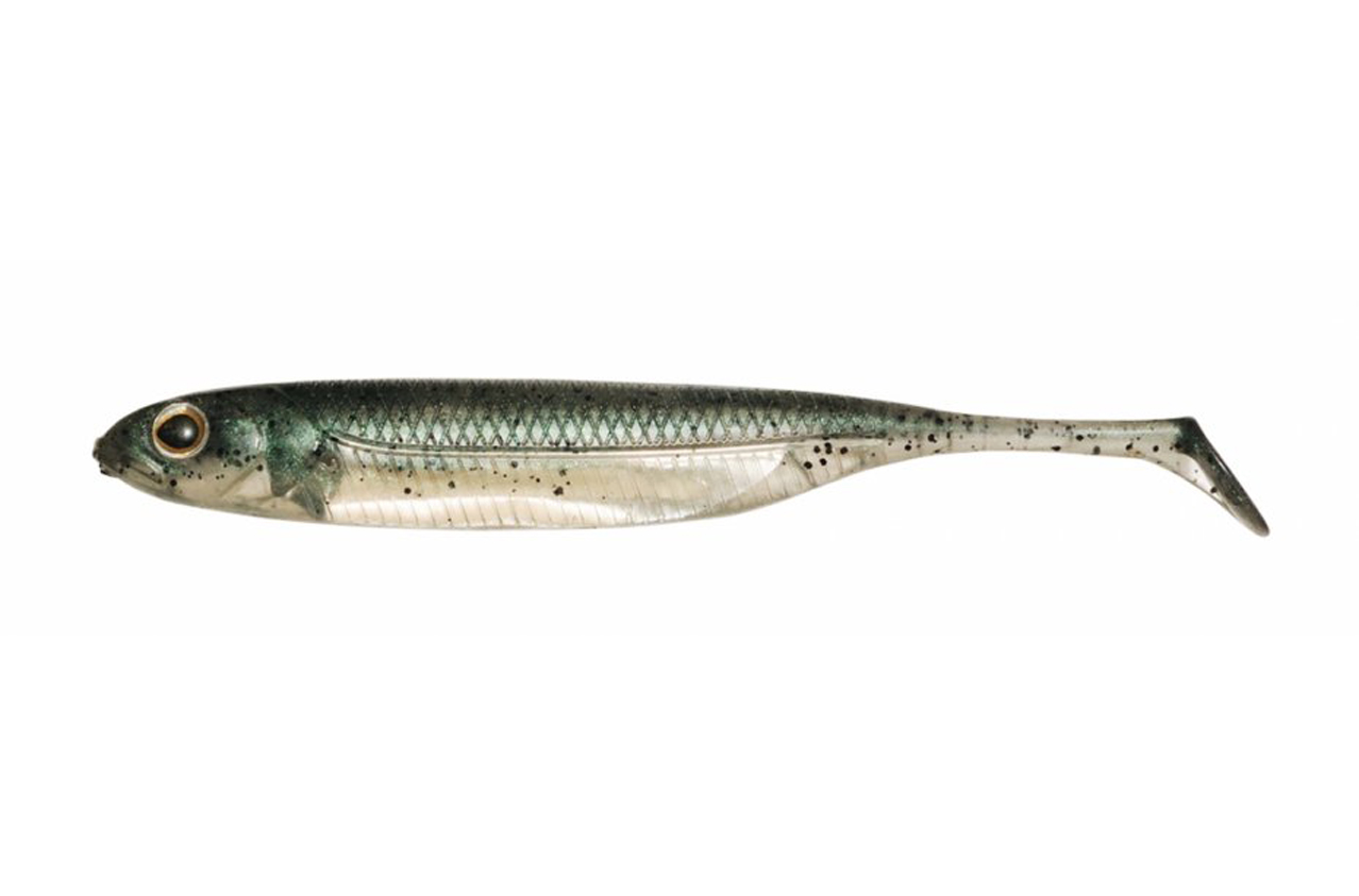 Fisharrow Flash J Shad 4" Neongreen/Silver #03