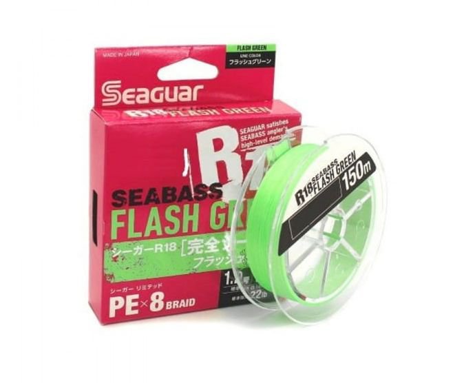 Seaguar R18 Kanzen Seabass Flash Green 150m 1.0Gou 0,165 mm