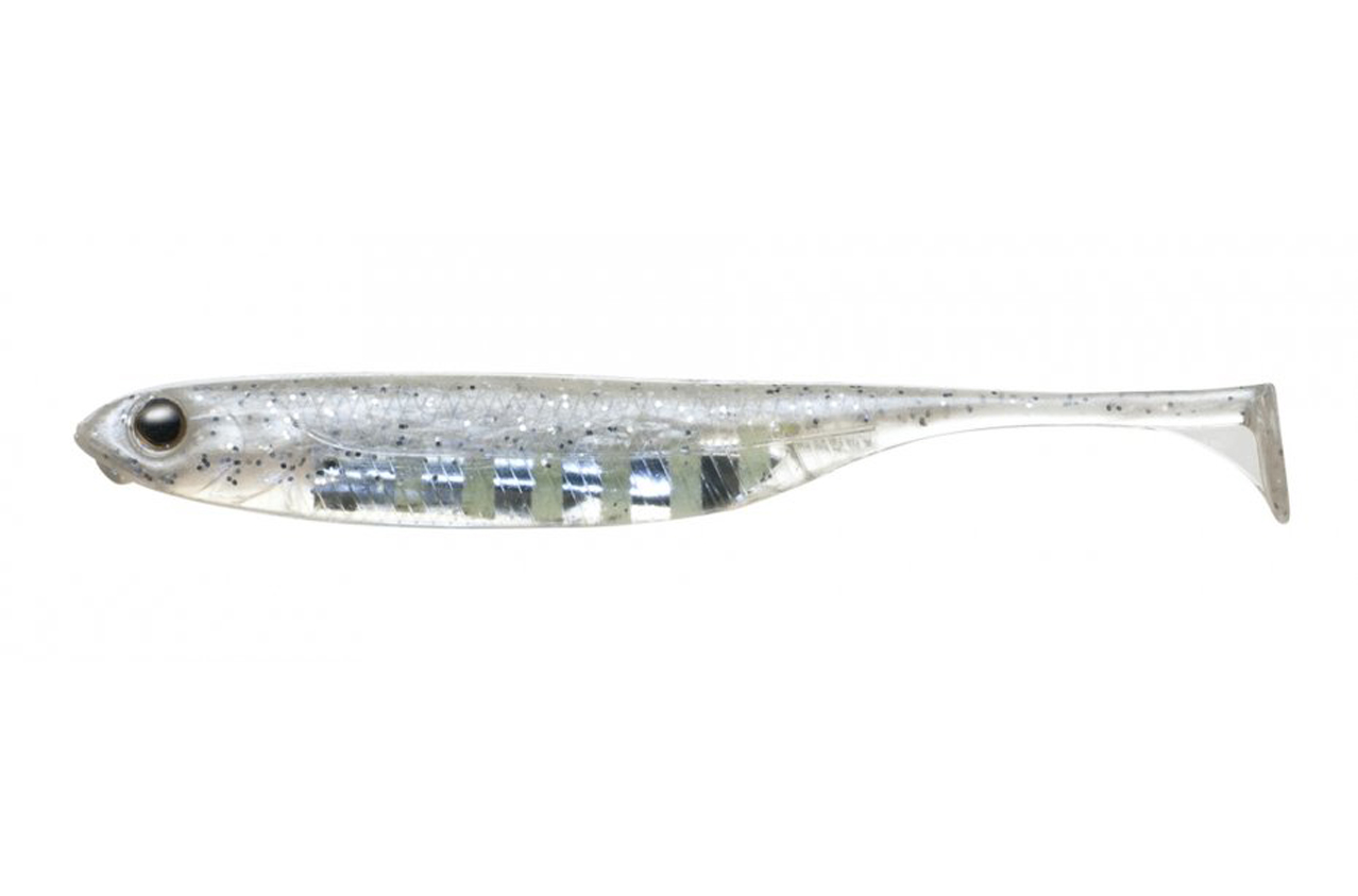 Fisharrow Flash-J Shad 4" Sw Zebra Glow/Silver #130