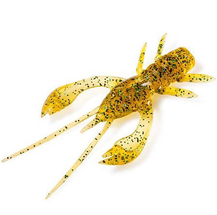 Real Craw 2” Caramel/Green & Black
