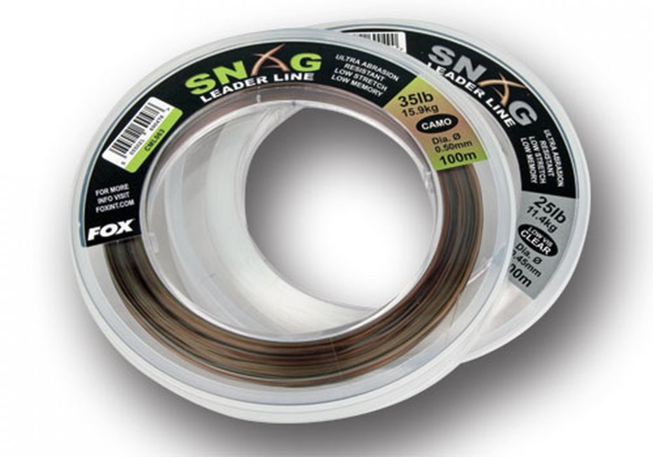 Fox Snag Leader Line Camo 0.45 100m