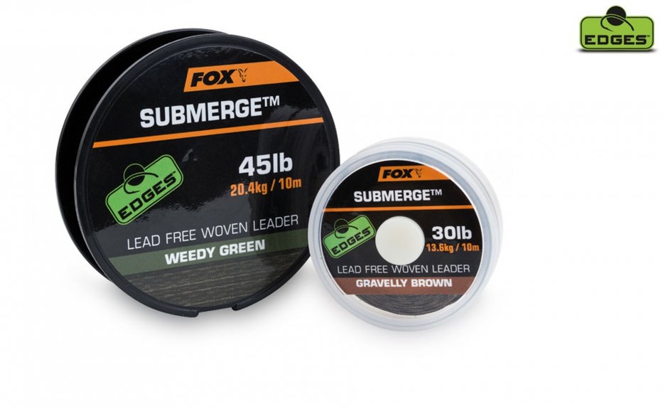 Fox Submerge Lead Free Leader Green 45lb 10m