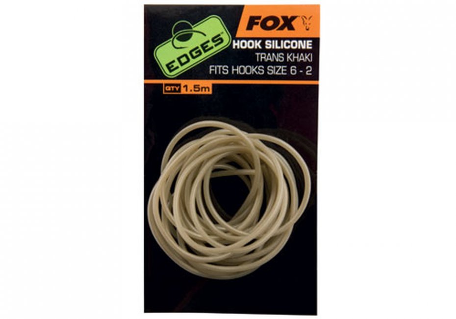 Fox Edges Hook Silicone Size 6 trans khaki 1.5m — zdjęcie 2