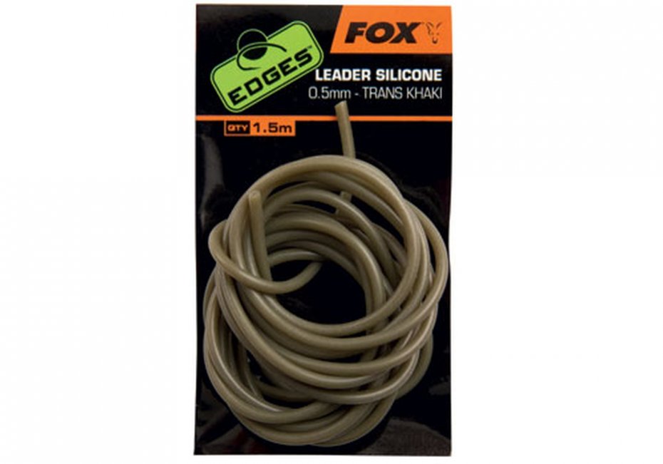 Fox Edges Leader Silicone 0.5mm trans khaki 1.5m