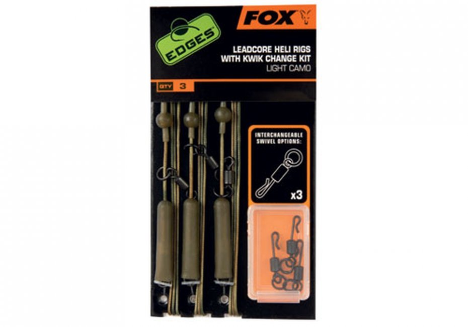 Fox Edges Light Camo Leadcore Heli Rigs