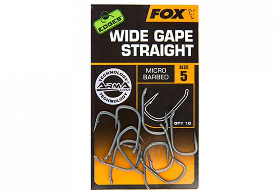 Fox Edges Armapoint Wide gape straight size 5