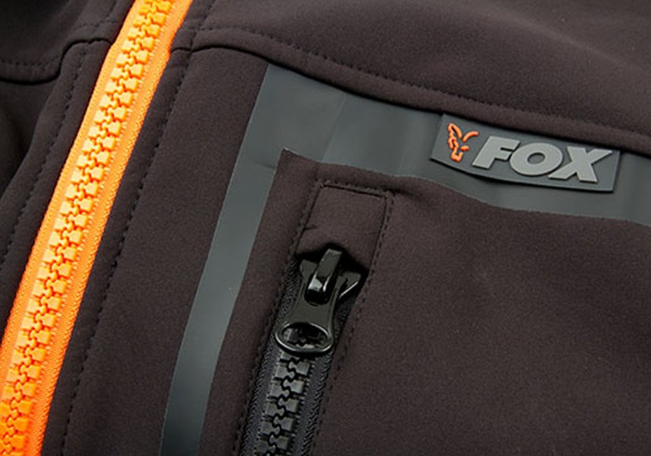 Fox Black Orange Shofshell Hoodie L — zdjęcie 5