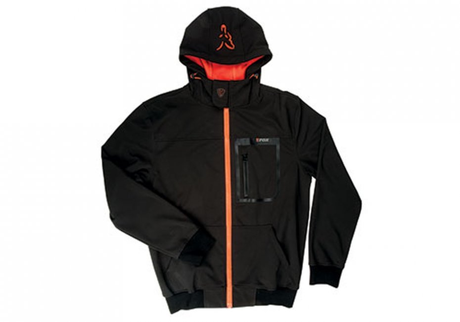 Fox Black Orange Shofshell Hoodie L
