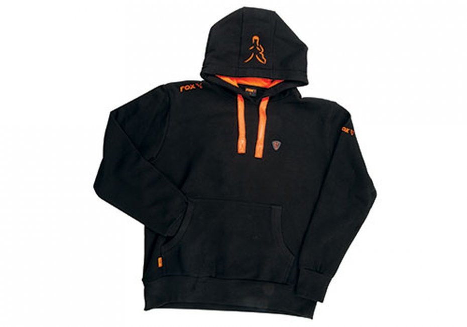 Fox Black Orange Hoodie L