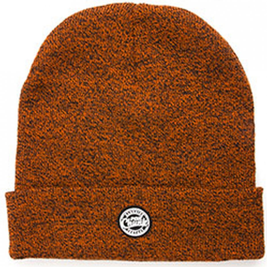 Fox Chunk Burgundy Black Marl Beanie
