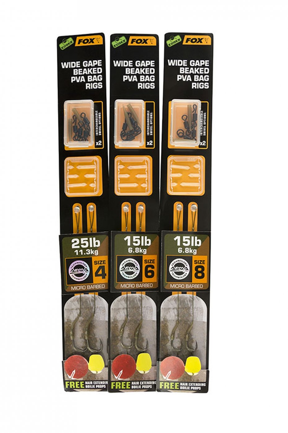 Fox Edges Armapoint Wide gape PVA bag rigs 15lb 6