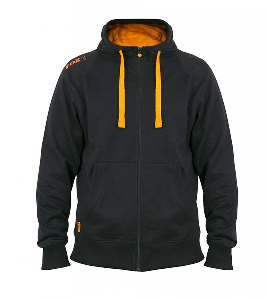 Fox Black Orange lightweight zipped hoodie XL