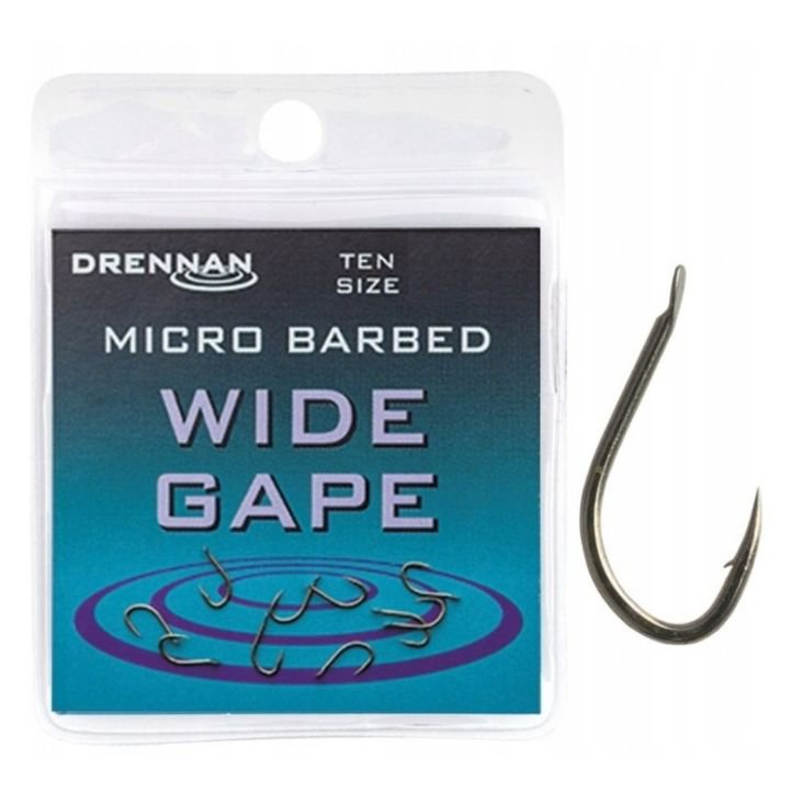 Wide Gape Haczyki Drennan 10szt. Nr12wide Gape
