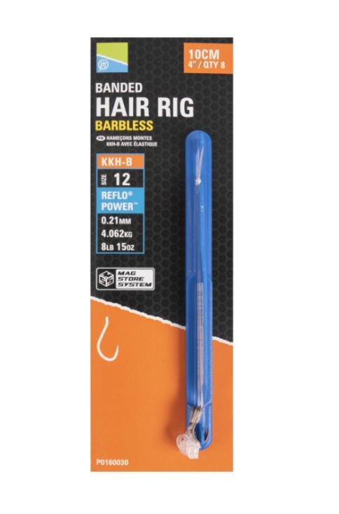 Przypony Preston KKH-B Mag Store Hair Rigs - 4" / BANDED / roz.10