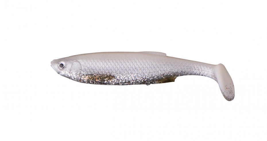 Savage Gear 3D Bleak Paddle Tail 13.2cm White Silver 4szt