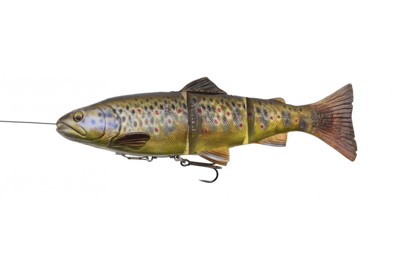 Savage Gear 4D Line Thru Trout 20cm SS Dark Brown Trout