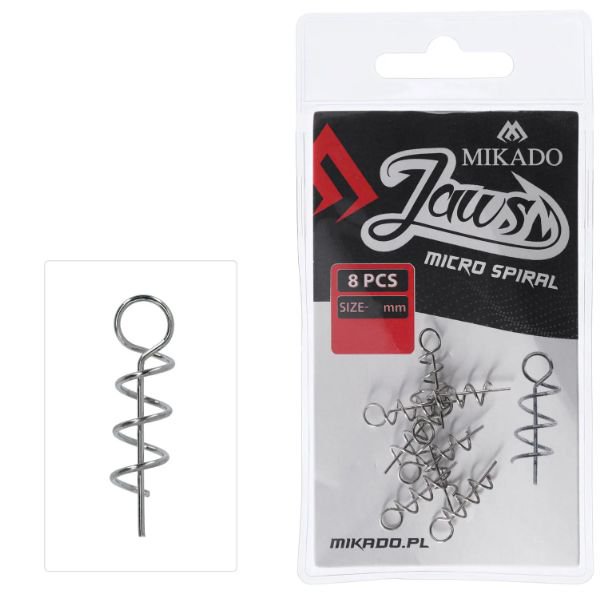 Wkęt do przynęt miękkich JAWS Spiral XS 10mm 8szt