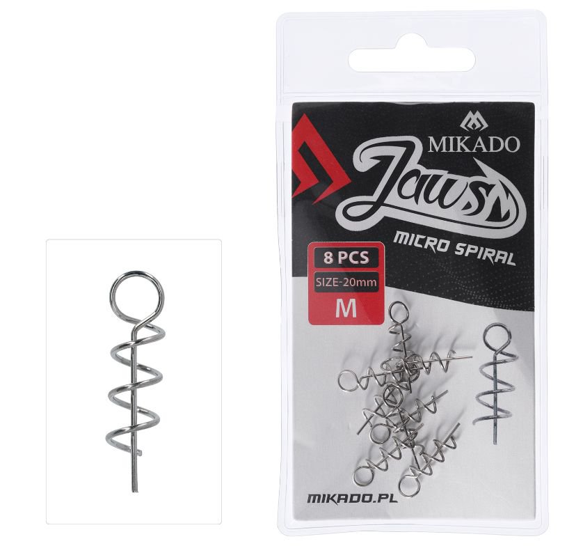 Wkęt do przynęt miękkich JAWS Spiral S 15mm 8szt