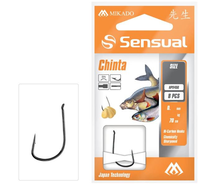 SENSUAL - CHINTA nr 14 BN / żyłka: 0.12mm/70cm - op.8szt.