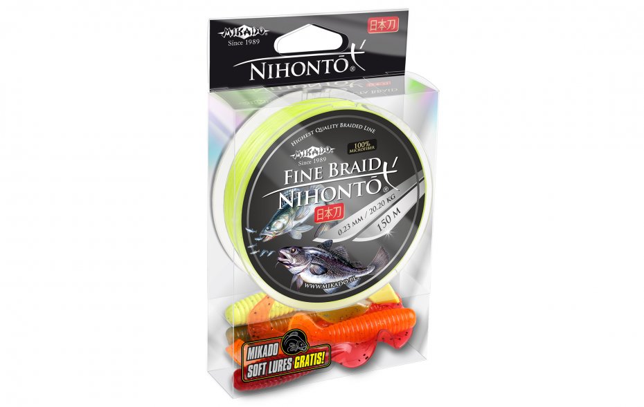 Mikado Nihonto Fine Braid 0.45 Fluo 150m