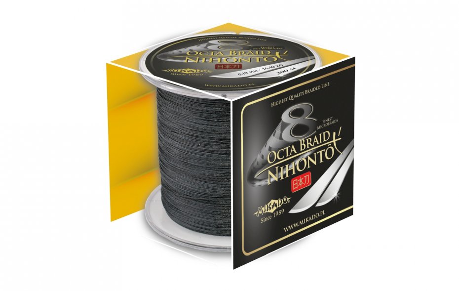 Mikado Nihonto Octa Braid 0.10 Black 300m