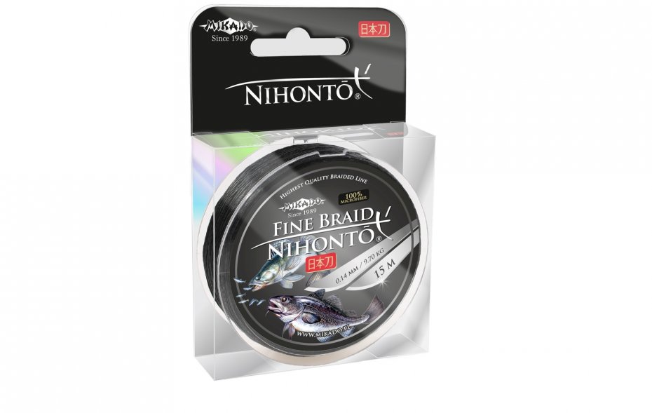 Mikado Nihonto Fine Braid 0.06 Black 15m