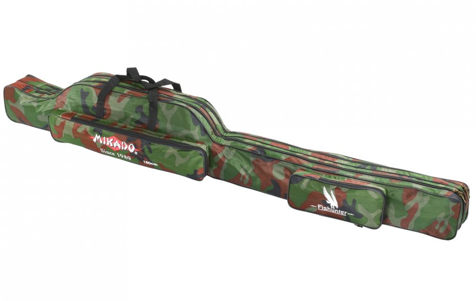 Mikado Pokrowiec na wędki 2 Komorowy 160cm Camouflage