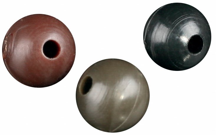 Koralik Silikonowy Miękki Rozm. 6mm Czarny Op.25szt