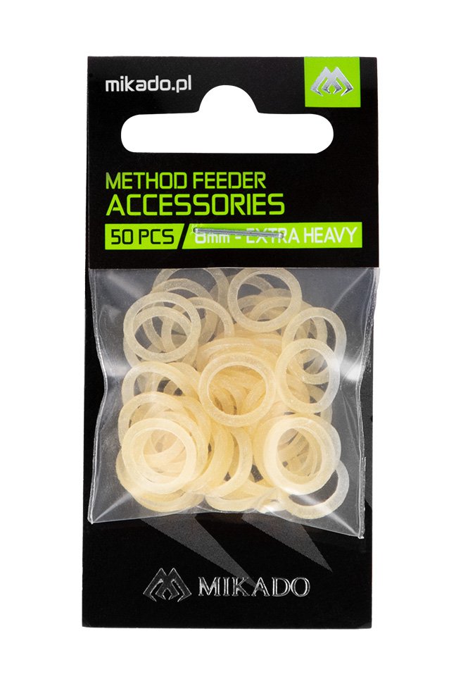 GUMKI DO PELETU - METHOD FEEDER - 8mm (EXTRA HEAVY) - TRANSPARENTNY