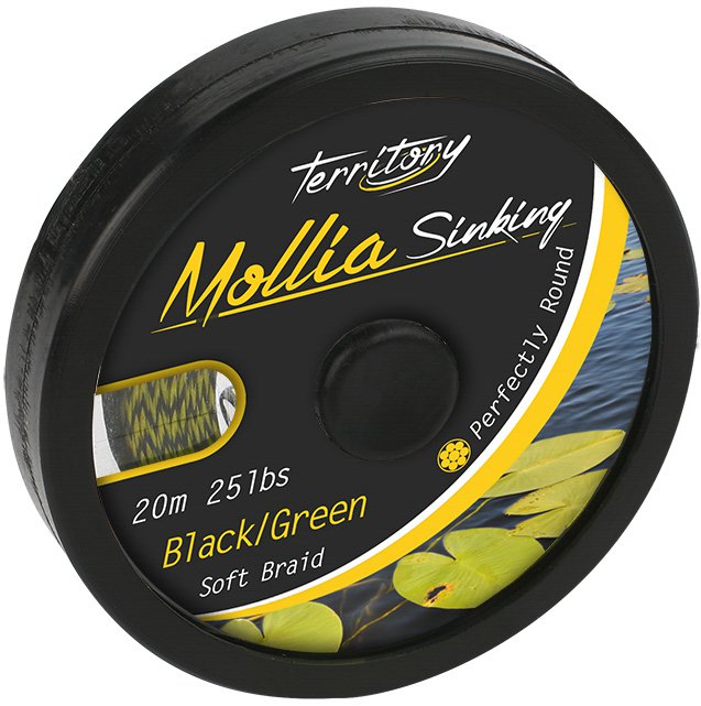 Plecionka Przyponowa Mollia Hooklink 45lbs/20m Czarno Zielona