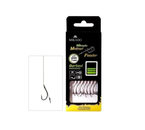 PRZYPON METHOD FEEDER - Z IGŁĄ - hak z zadziorem nr 8 / plecionka: 0.14mm/10cm