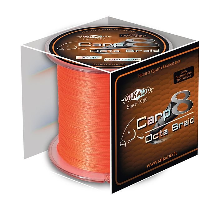 Mikado Carp Octa Braid 0.26 Orange 300m