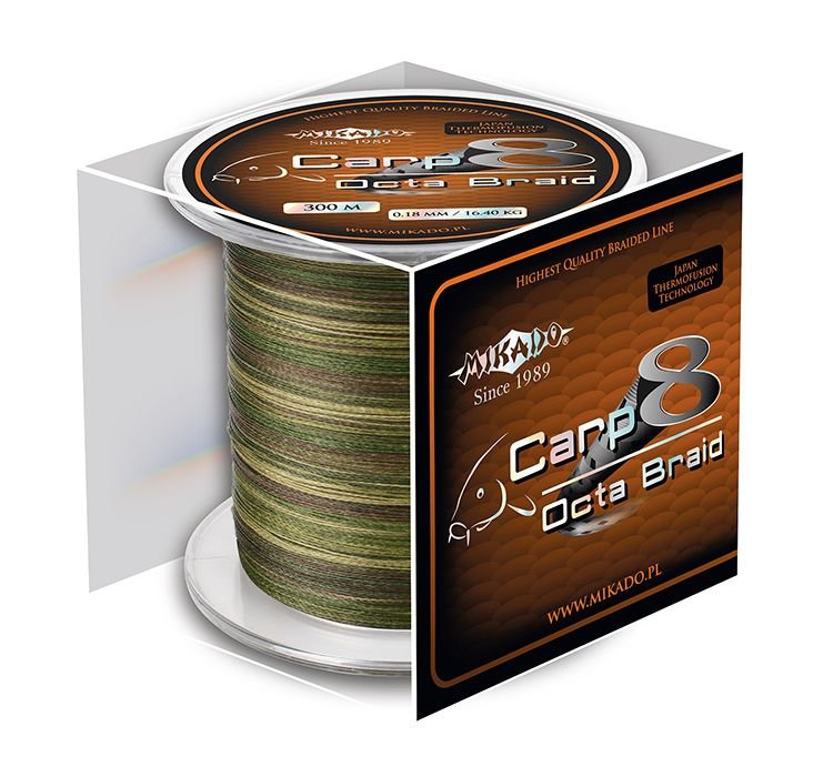 Mikado Carp Octa Braid 0.16 Camou 600m