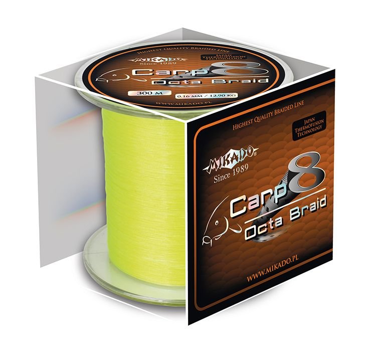 Mikado Carp Octa Braid 0.16 Fluo 600m