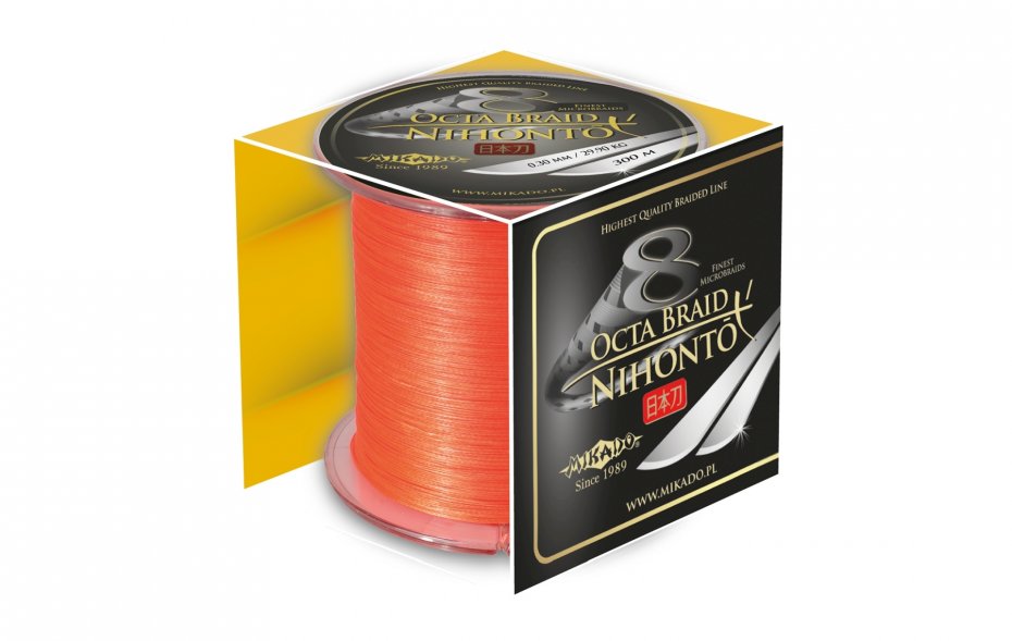 Mikado Nihonto Octa Braid 0.40 Orange 300m