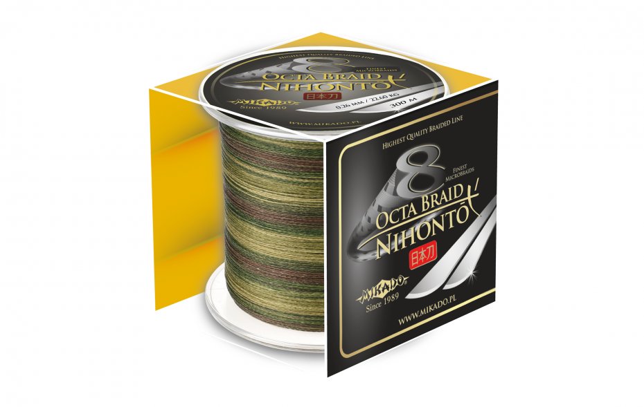Mikado Nihonto Octa Braid 0.16 Camou 300m