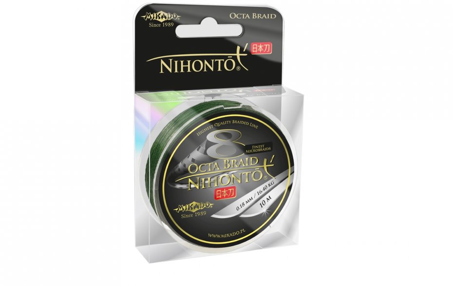 Mikado Nihonto Octa Braid 0.28 Green 10m