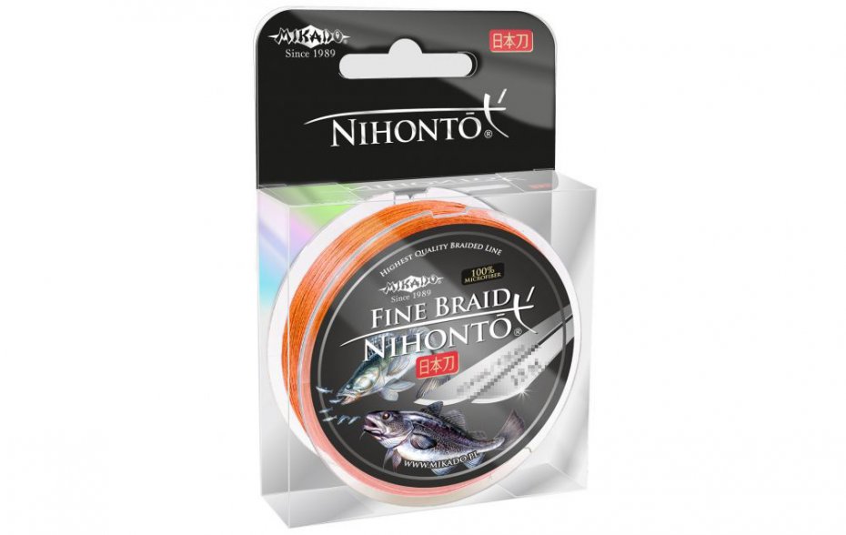 Mikado Nihonto Fine Braid 0.23 Orange 100m
