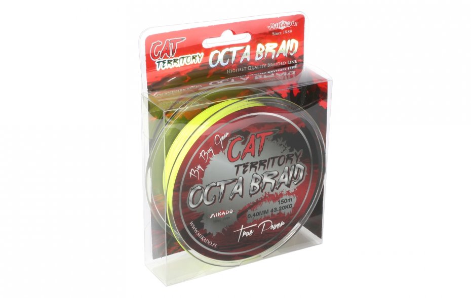 Plecionka Mikado Cat Territory Octa Braid 0.40 Yellow 150m