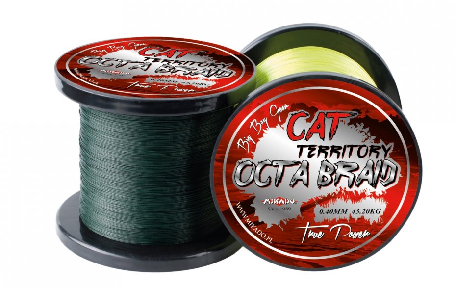 Mikado Cat Territory Octa Braid 0.50 Yellow 600m