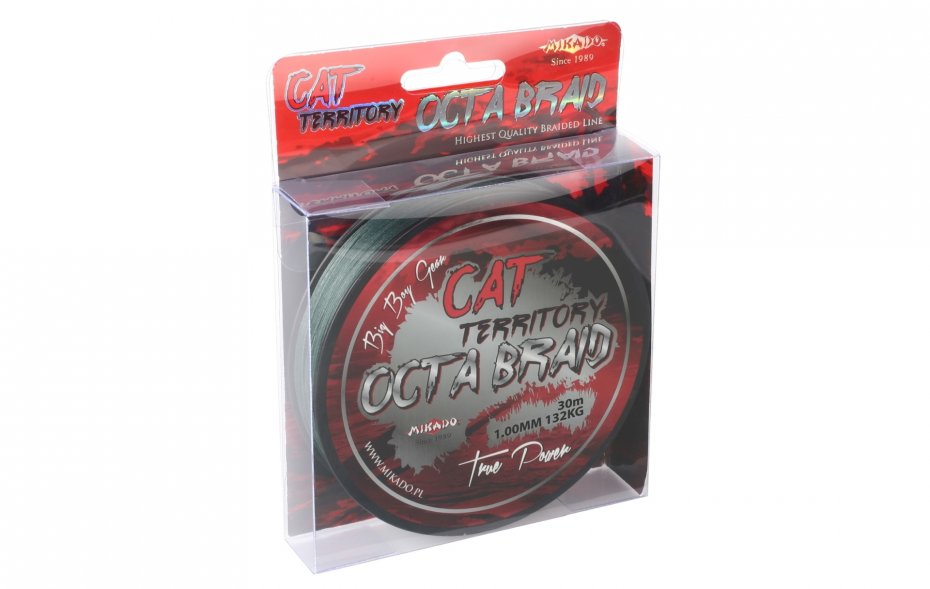 Mikado Cat Territory Octa Braid 1.2 Green 30m