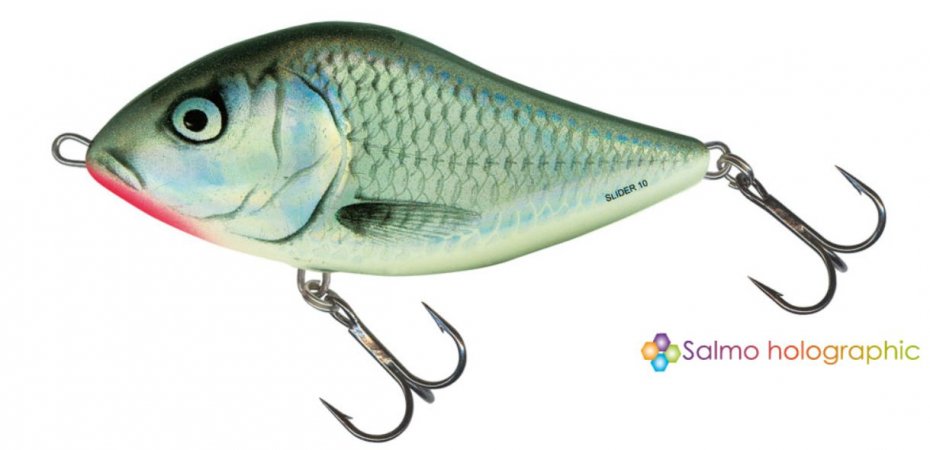 Salmo Slider Holo Grey Shiner Sink 10cm